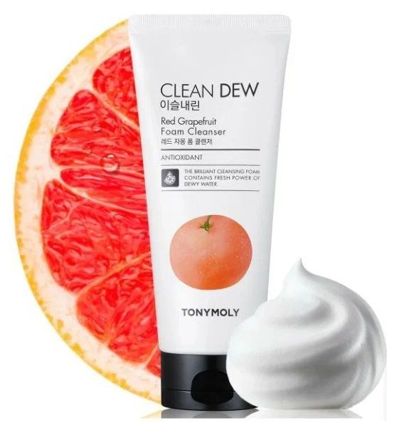 Tony Moly Густая пенка с экстрактом красного грейпфрута Clean Dew Red Grapefruit Foam Cleanser  #1