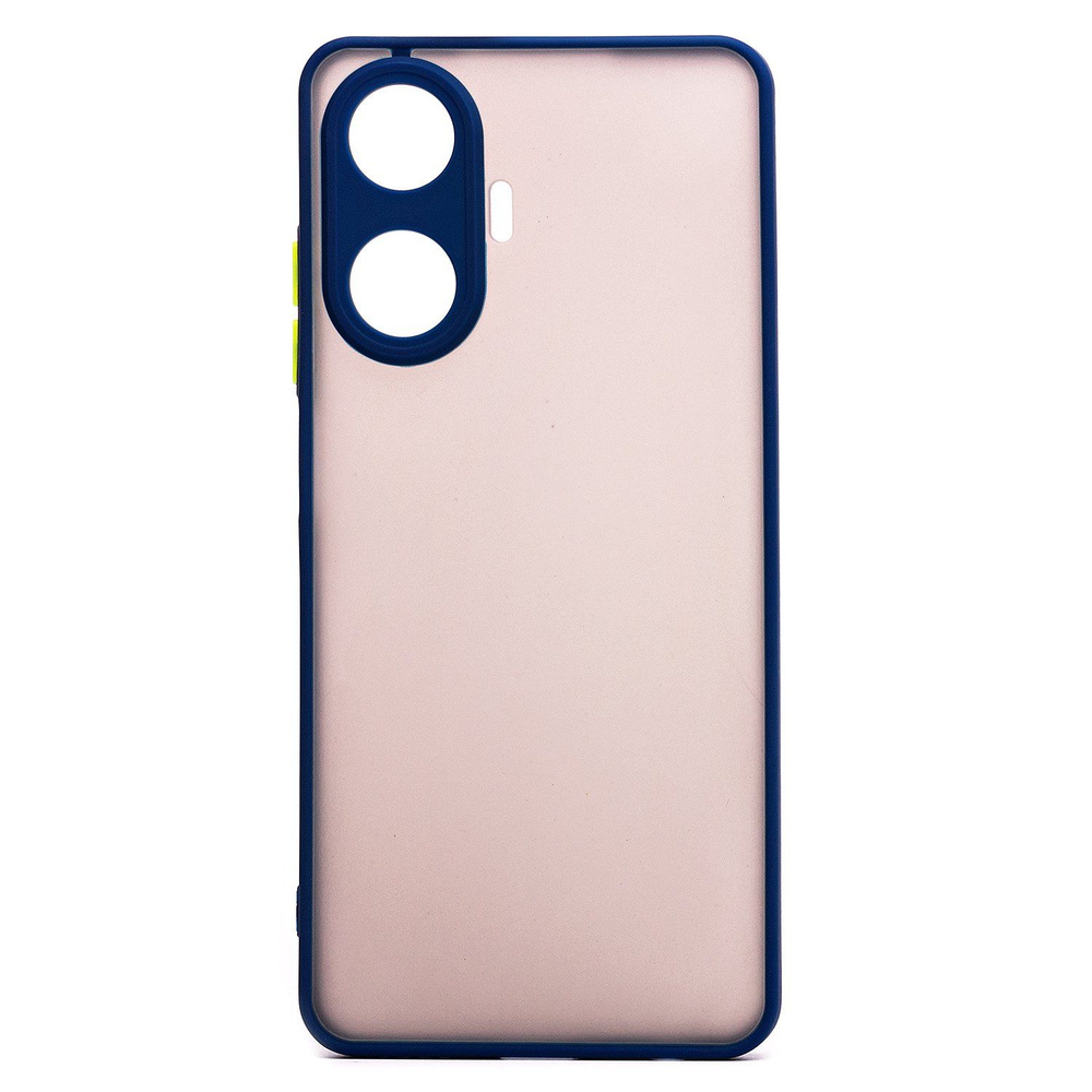 Чехол для Realme C55 (RMX3710) пластиковый с окантовкой <синий> #1