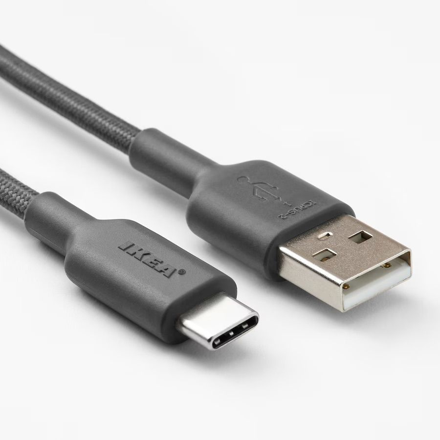 Кабель USB Type-C IKEA LILLHULT_USB Type-C - купить по низкой цене в  интернет-магазине OZON (1050652240)