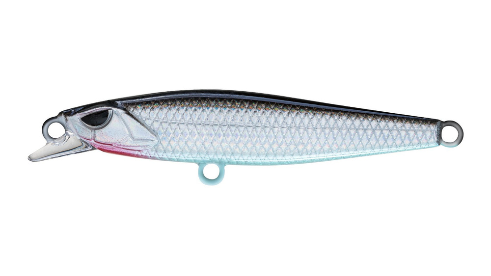 Воблер Минноу Strike Pro Scud Minnow 60S (Lipslide 60), цвет: A010-EP Black Back Silver, (EG-241#A010-EP) #1