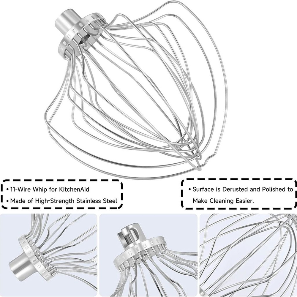 Насадка для смешивания, венчик-миксер, аксессуары подходят KitchenAid 7QT KN211W  #1