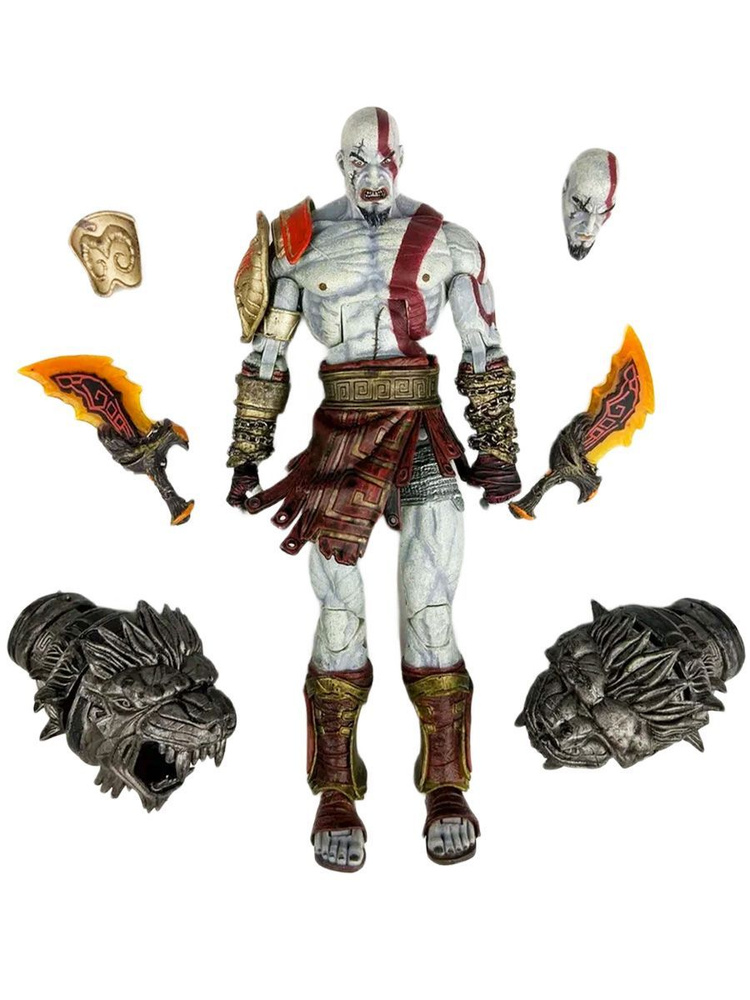 Фигурка Кратос с клинками и цестусами God Of War Год оф вор (подвижная ...