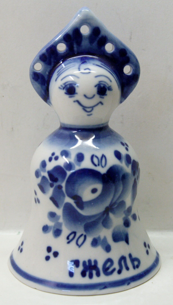 Гжель. Сувенир-колокольчик "Машенька" Дрезгунов - купить Сувенир по ...