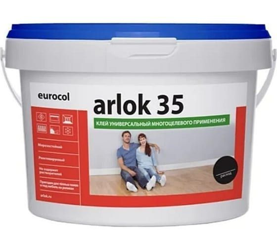 Водно-дисперсионный клей 35 Arlok (3,5 кг) eurocol для напольных покрытий  #1