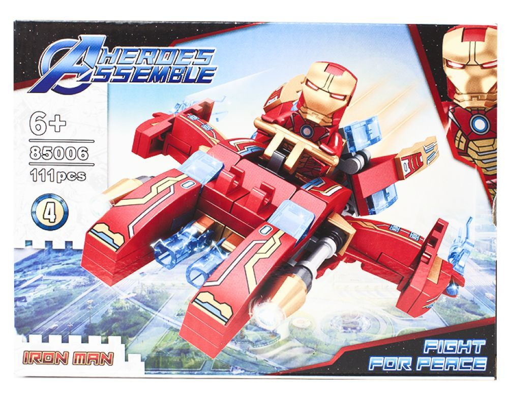 Lego heroes store assemble iron man