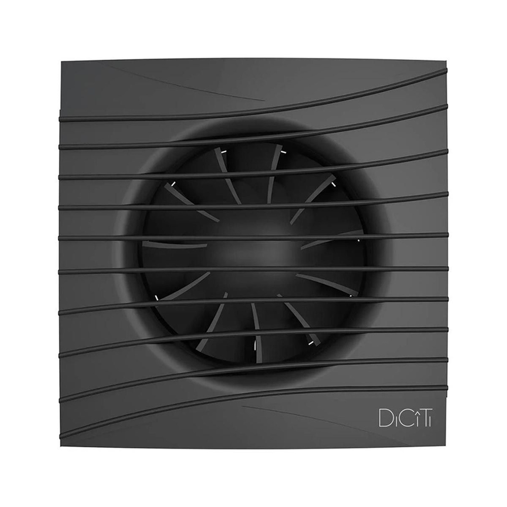 Вентилятор осевой вытяжной DiCiTi Silent 4C Matt black, с обратным клапаном, D 100, 8,4 Вт  #1