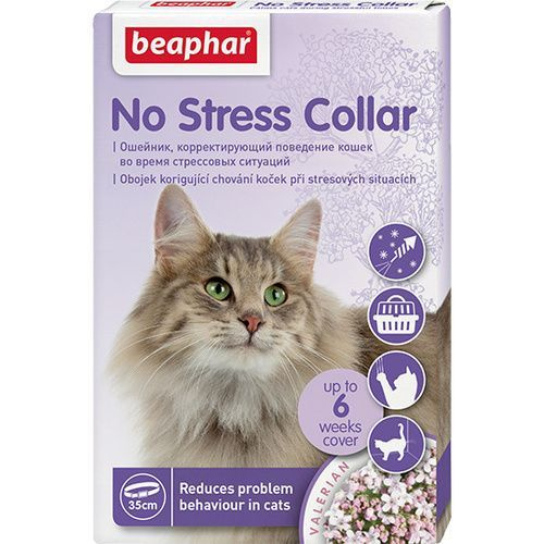 No Stress Collar ОШЕЙНИК успокаивающий для КОШЕК 35см Beaphar на 6 недель  #1