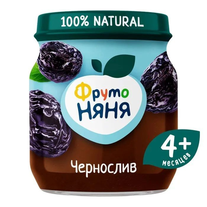 Пюре ФрутоНяня из чернослива с 4 месяцев, 100 г * 12 шт #1