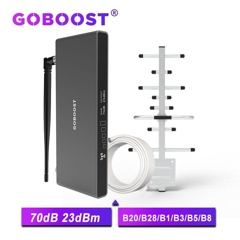Роутер Goboost 70dB LTE 4G 800MHz усилитель сигнала мобильной сети ...