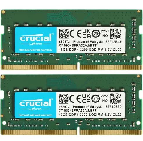 Модуль оперативной памяти Crucial 16 ГБ DDR4 PC6400 3200 MHz CL 22