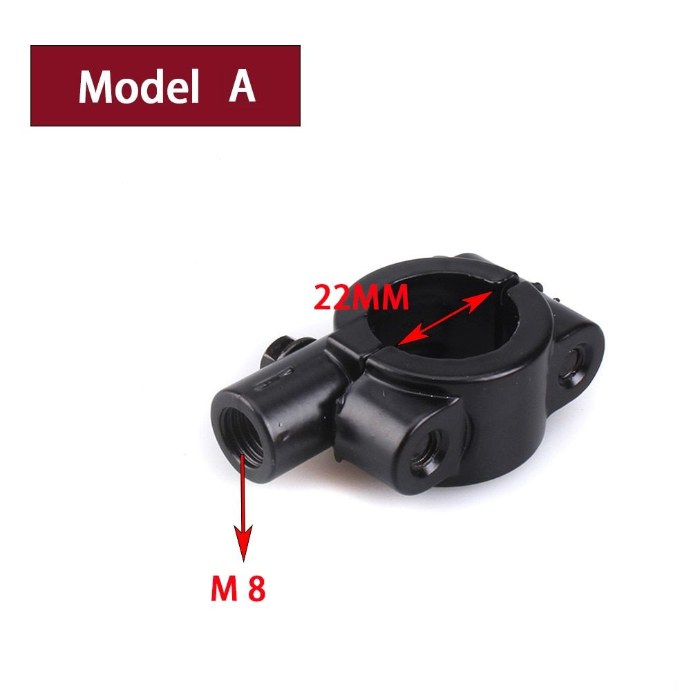 2 шт, Кронштейн зеркала для мотоцикла, 22/25 мм, M8/10 #1