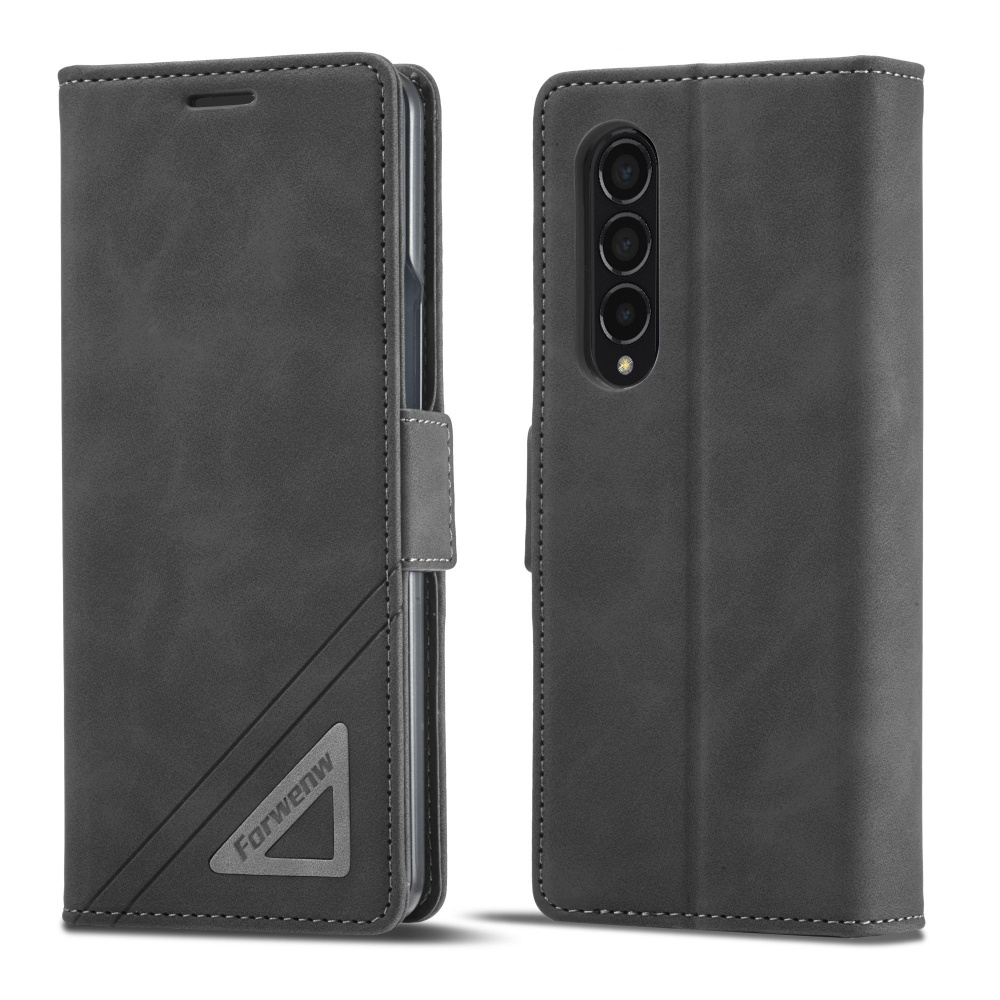 чехол для Samsung Galaxy Z Fold 3 / Самсунг Фолд 3 Кожаный защитный ...