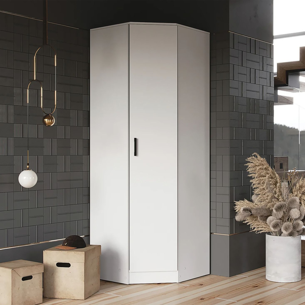 Шкаф распашной Эра 08-77309_Белый гладкий, 76x76x220 см - купить по ...