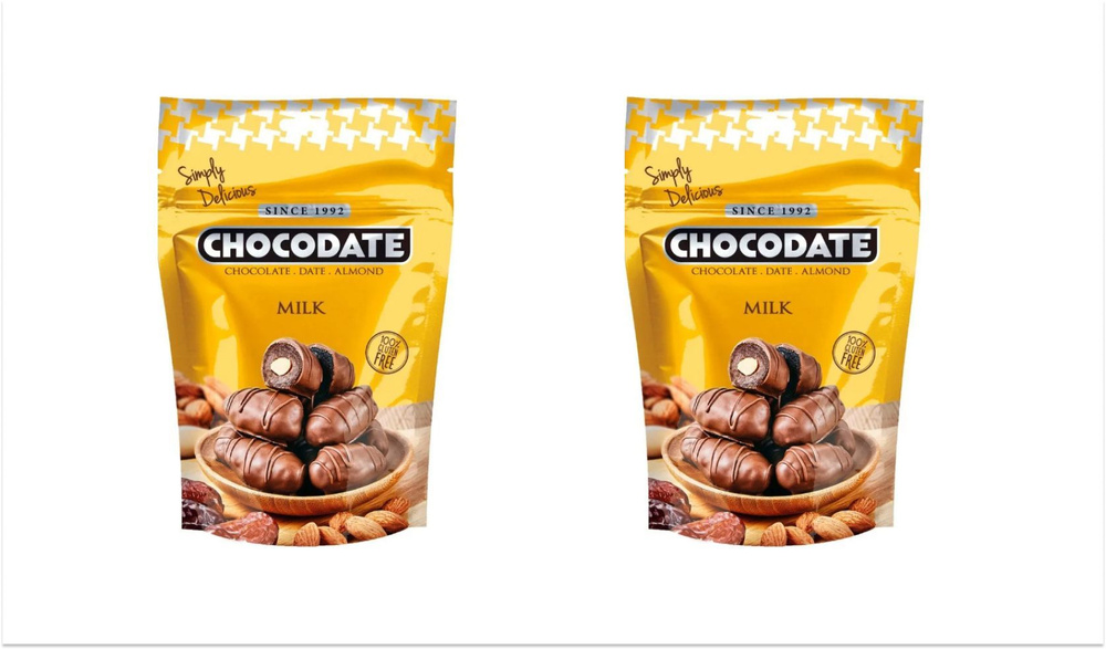 Конфеты Chocodate Финики с миндалем в молочном шоколаде 100г (2шт)  #1