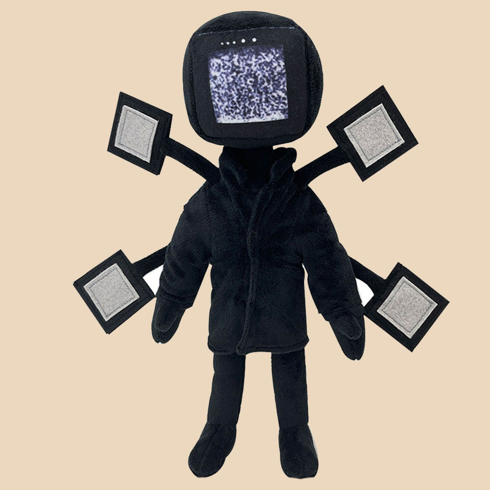 Мягкая игрушка скибиди-туалеты и камерамены skibidi toilet man - купить ...