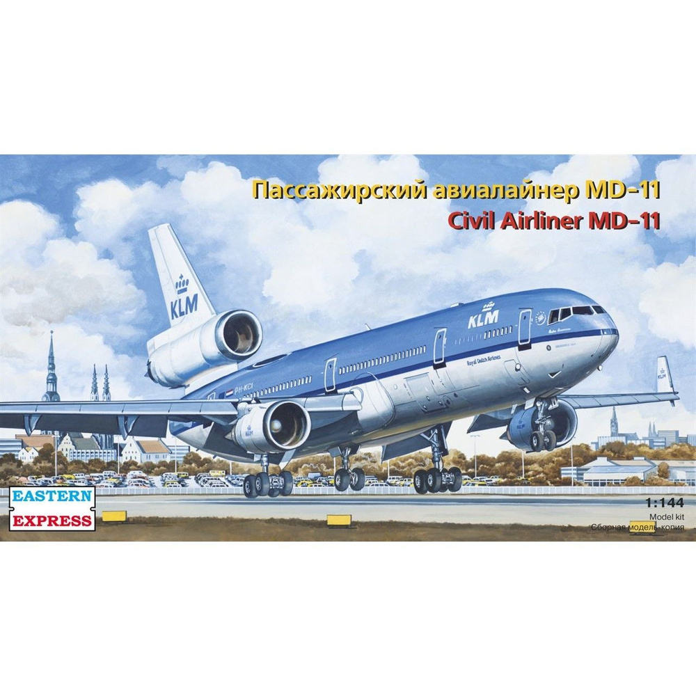 Сборная модель Авиалайнер MD-11 с двигателями GE, Восточный Сборная модель Авиалайнер MD-11 с двигателями GE, Восточный