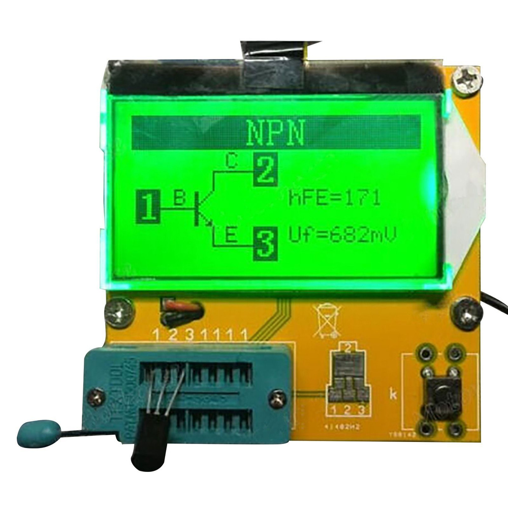 Цифровой тестер транзисторов/измеритель сопротивления-конденсата ESR ...