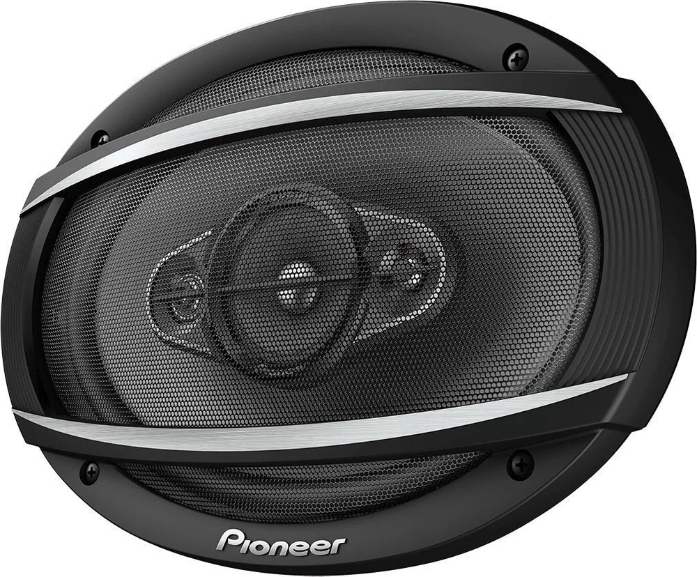 Pioneer Колонки для автомобиля Колонки автомобильные TS-A6967S 450Вт 89дБ  4Ом 15x23см (6x9дюйм) (ком.:2кол.) коаксиальные четырехполосные, Овал 15x23  ...