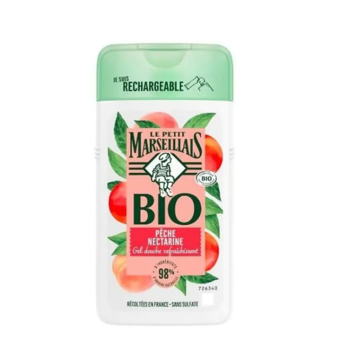 Гель для душа LE PETIT MARSEILLAIS Organic Персик и Нектарин, 250 мл ...