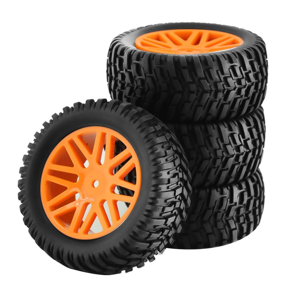 Шины и колеса MyPads для RC 1/10 Scale Off-Road Автомобиля, оранжевый (4  шт.) - купить с доставкой по выгодным ценам в интернет-магазине OZON  (1169383612)