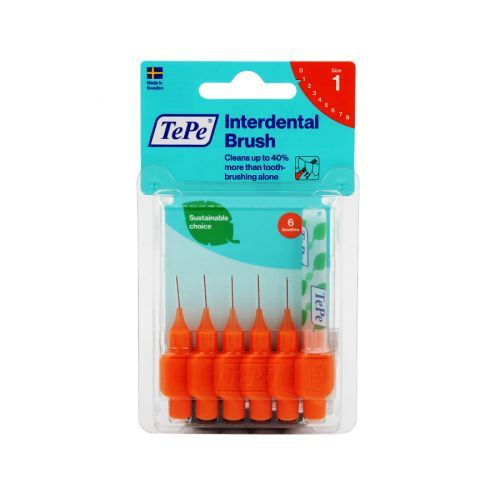 Межзубные ершики TePe Interdental Brush № 1, диаметр 0,45мм - купить с ...