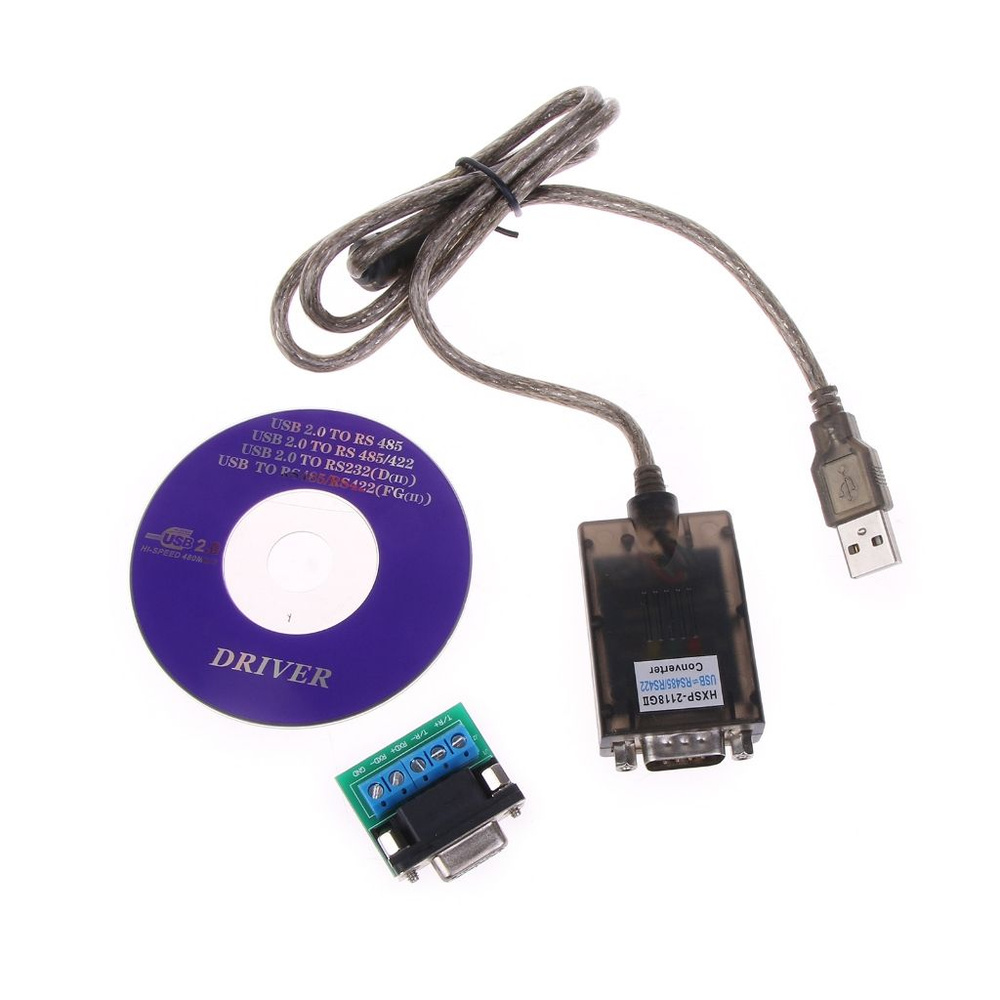 USB2.0 к RS-485 RS-422 DB9 Pin Female COM Чип последовательного порта ...