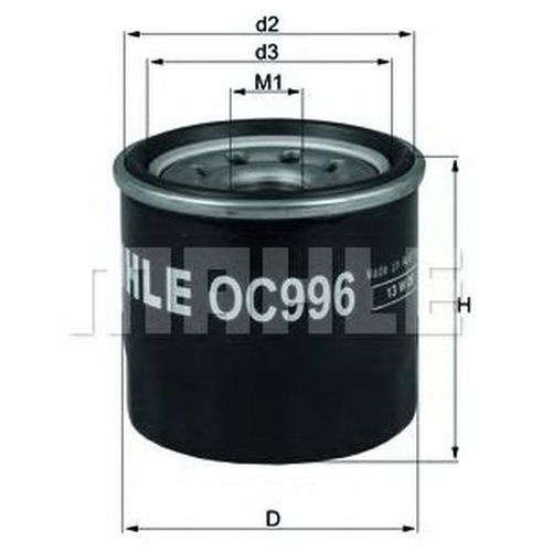 Фильтр масляный MAHLE OC996 - купить по выгодным ценам в интернет ...