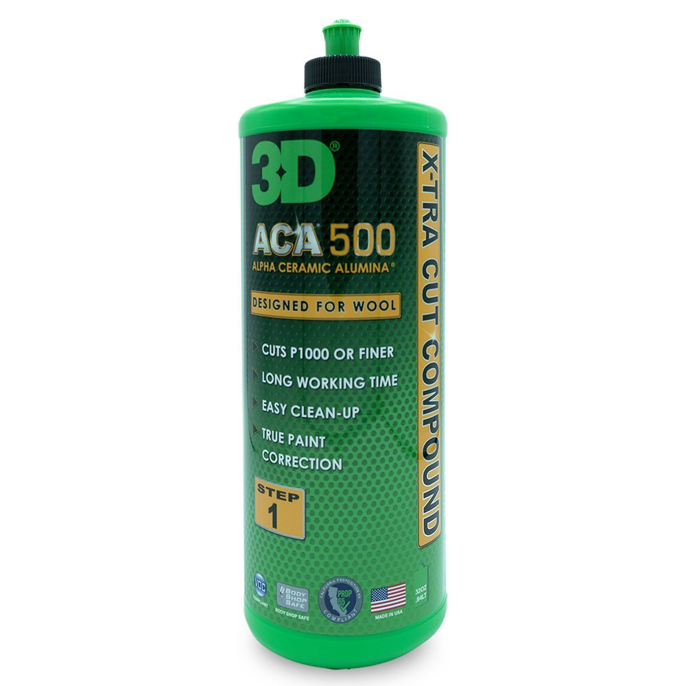 3D Паста на водной основе для низкотемпературной полировки ACA X-tra Cut  Compound 0,94л 500OZ32