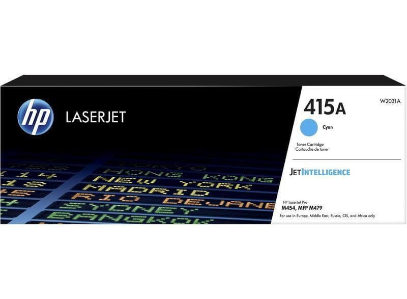 Картридж лазерный HP W2031A (415A) голубой, 2100 стр. для HP LJM454/ MFP M479  #1