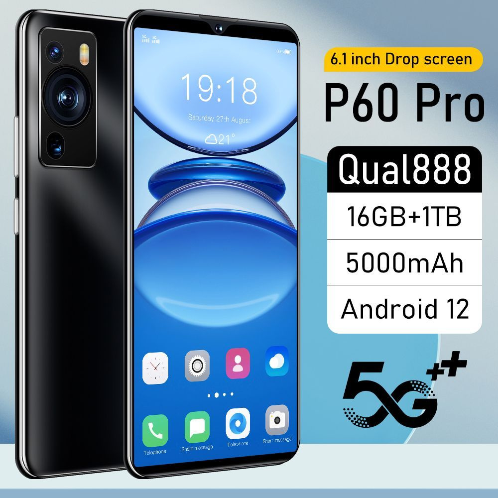 Смартфон P60pro i65_eSIM+SIM - купить по выгодной цене в интернет-магазине  OZON (1254552514)