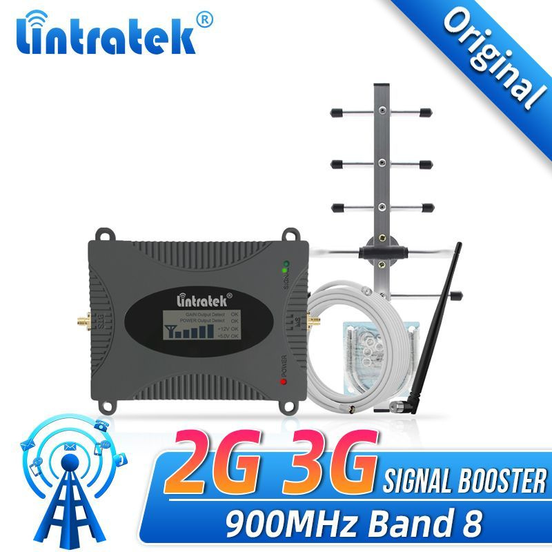 Lintratek 900MHz усилитель сигнала сотовой связи 2G+3G усилитель gsm ...