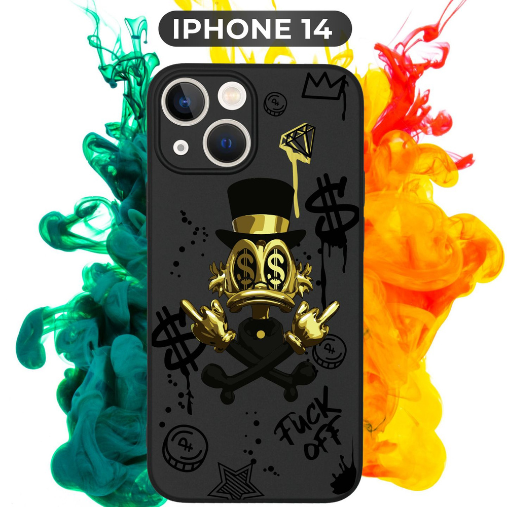 Силиконовый,защитный чехол с рисунком Gold McDuck/Золотая Утка на Apple  IPhone 15 / Айфон 15 - купить с доставкой по выгодным ценам в  интернет-магазине OZON (1259931253)