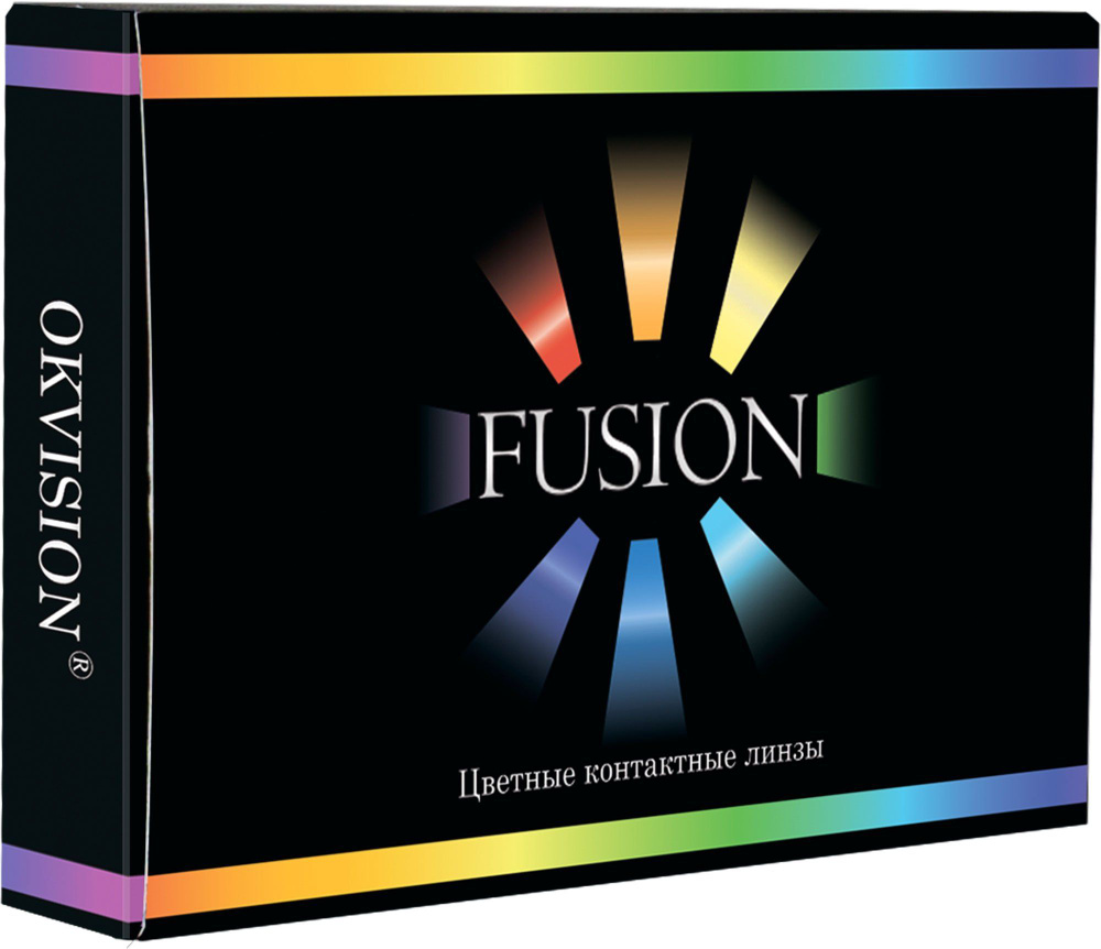 Цветные линзы Fusion MONTH, 2 шт Цвет SkyBlue (Небесно-голубой) Оптическая сила -2.5 Радиус кривизны #1