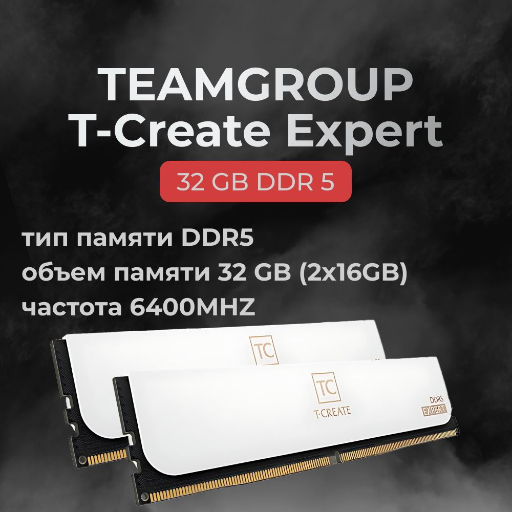 Модуль оперативной памяти Teamgroup 16 ГБ DDR5 PC51200 6400 MHz CL