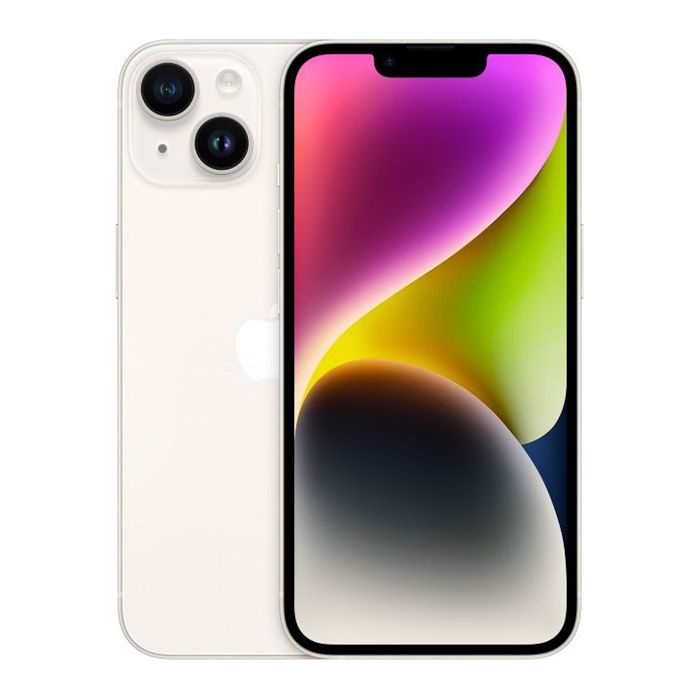 Apple Смартфон iPhone 14 6/256 ГБ, белый, Восстановленный #1