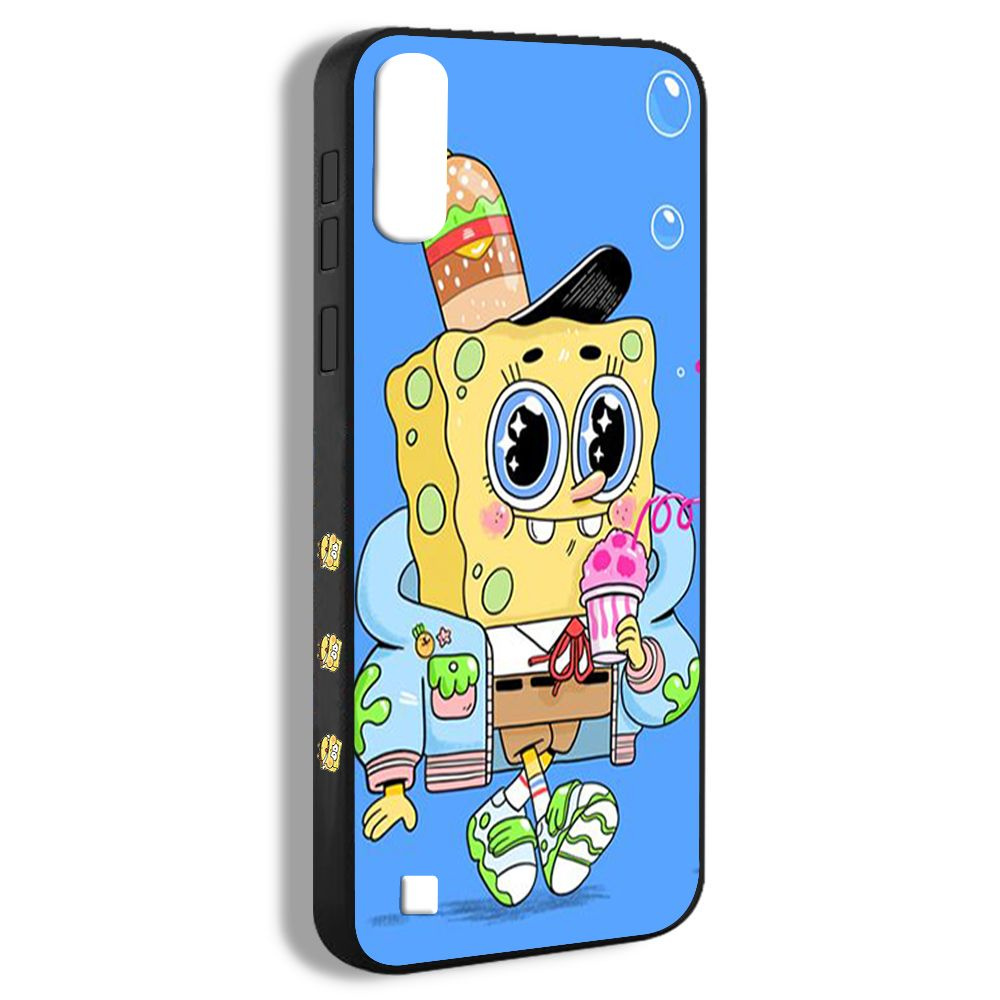 чехол для смартфона Подходит для Samsung Galaxy A10 Спанч Боб Губка Боб  SpongeBob APA18 - купить с доставкой по выгодным ценам в интернет-магазине  OZON (1265394534)