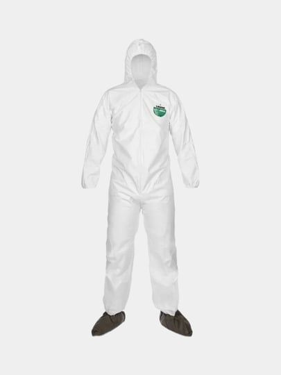 Комбинезон одноразовый защитный с капюшоном SafeGard76, белый - купить ...