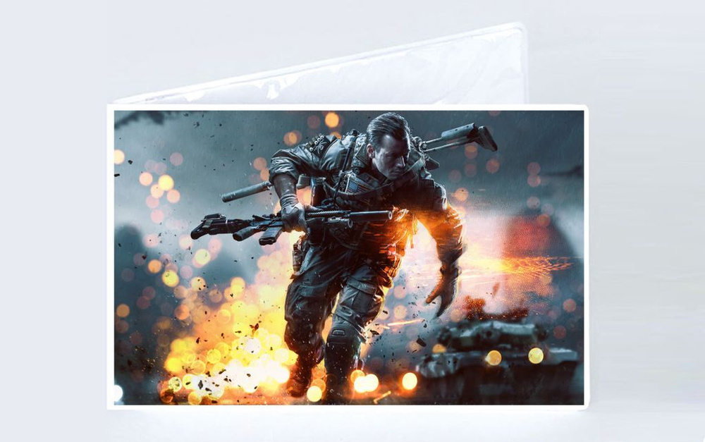 Обложка на зачетную книжку Battlefield, Бателфилд №7 - купить с ...
