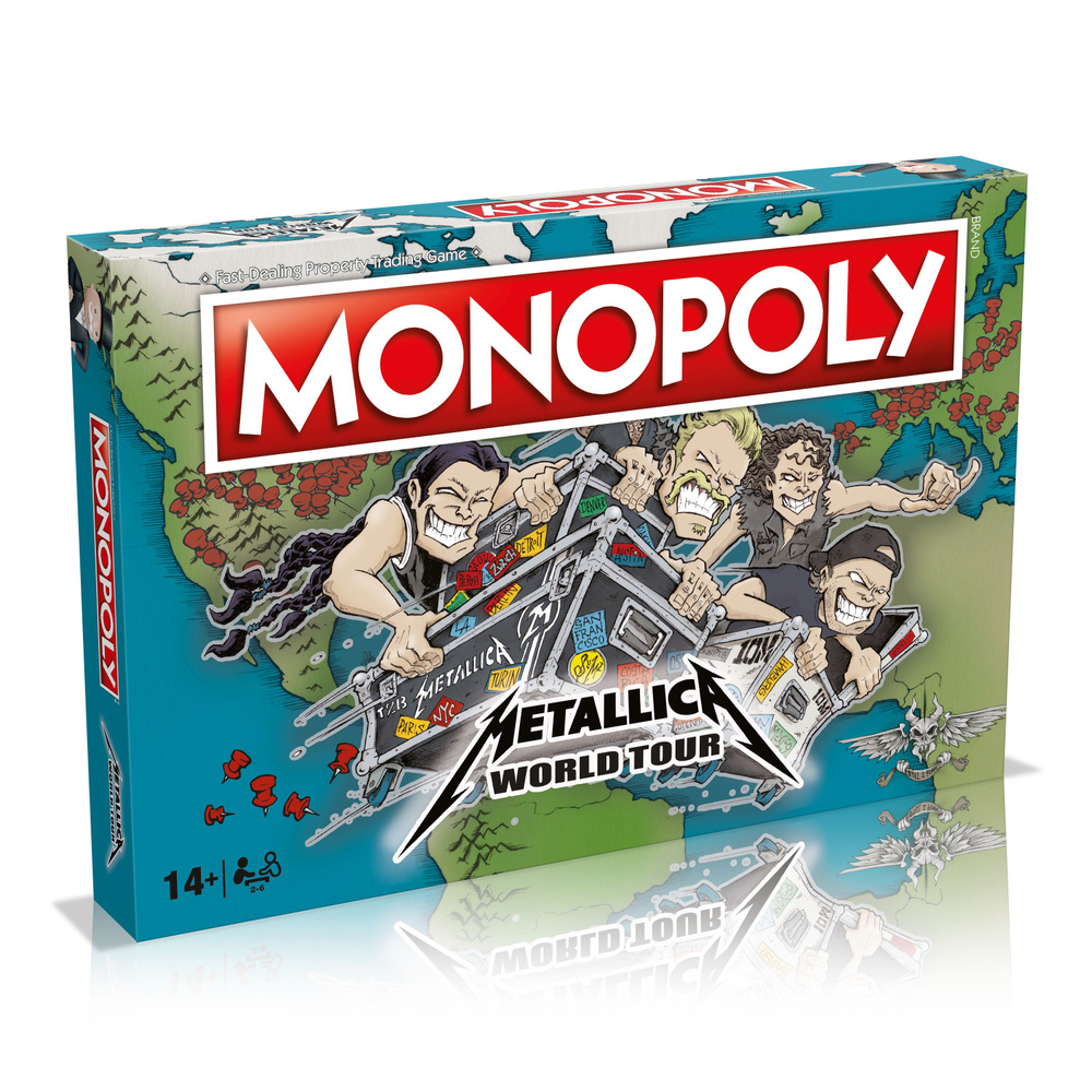 Winning Moves / Монополия Metallica Металлика Monopoly на английском языке  - купить с доставкой по выгодным ценам в интернет-магазине OZON (1218689259)