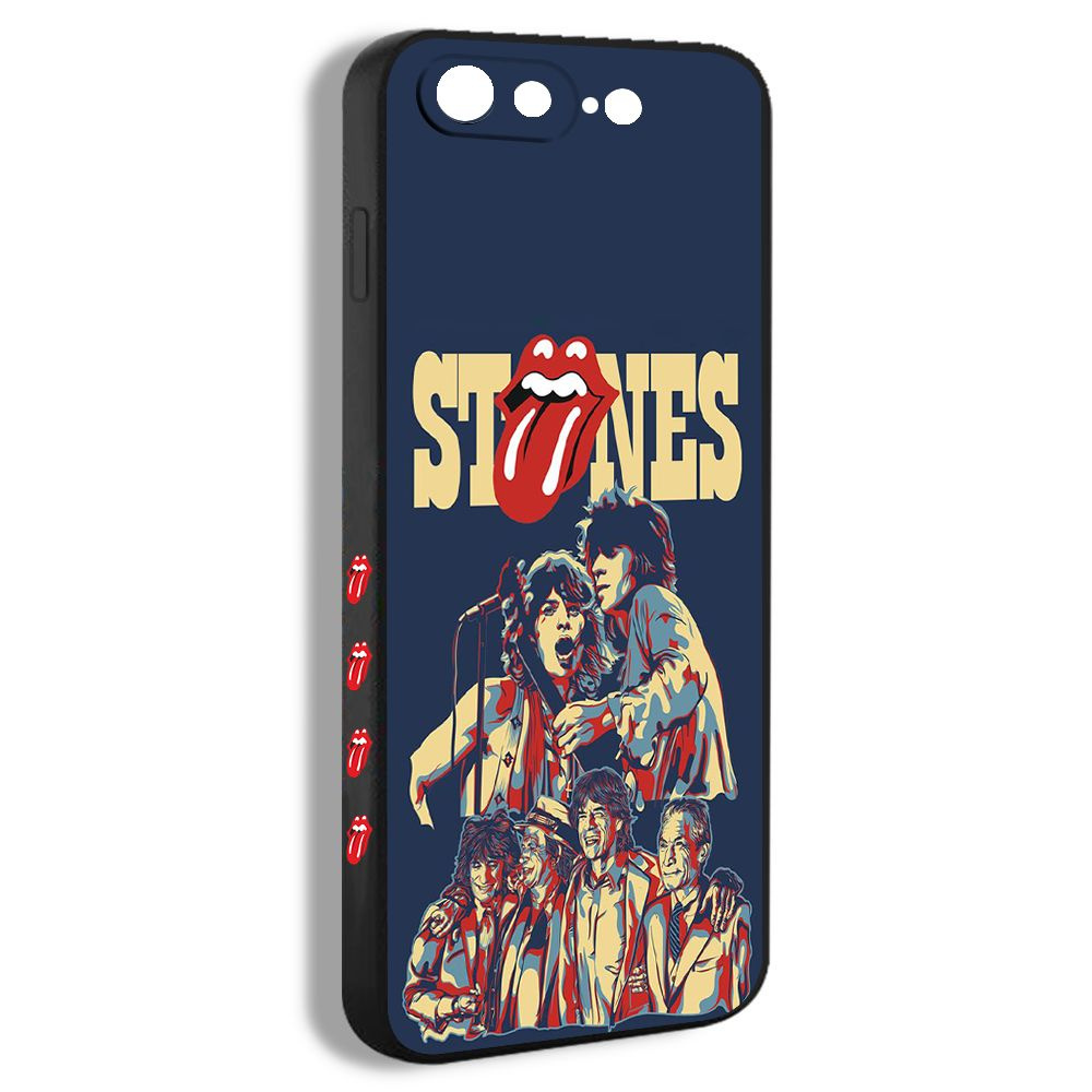 чехол для смартфона Подходит для iPhone 7 Plus The Rolling Stones Рок  группы эстетика MOA03 - купить с доставкой по выгодным ценам в  интернет-магазине OZON (1274179846)