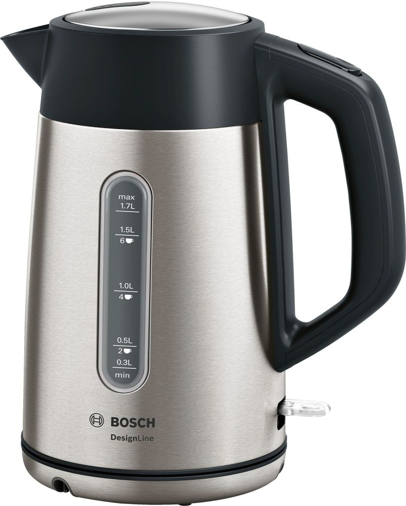 Чайник Bosch TWK4P440 1.7л. 2400Вт нержавеющая сталь/черный #1