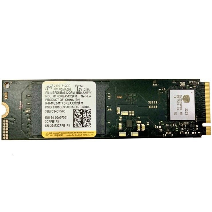512 ГБ Внутренний SSD-диск Накопитель SSD M.2 512GB 2400