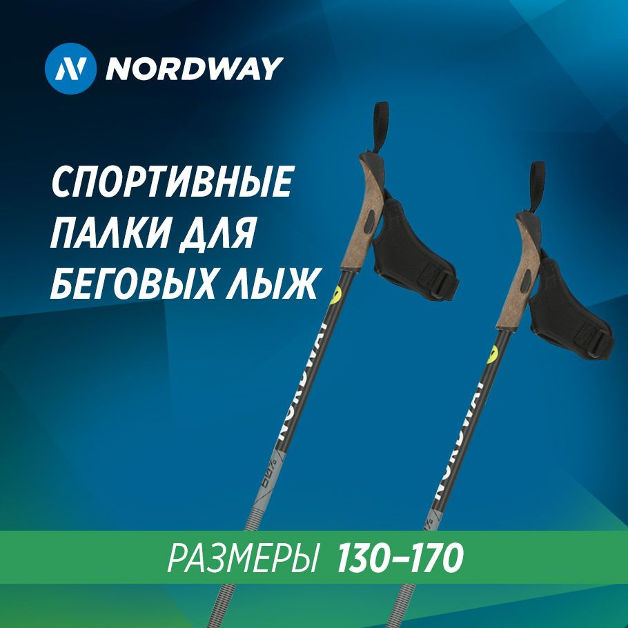 Лыжные палки Nordway RS HYBRID, 155см #1