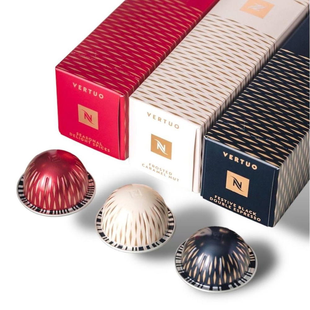 Коллекция кофе Nespresso VERTUO FESTIVE SET, 3 упаковки (30 капсул) #1