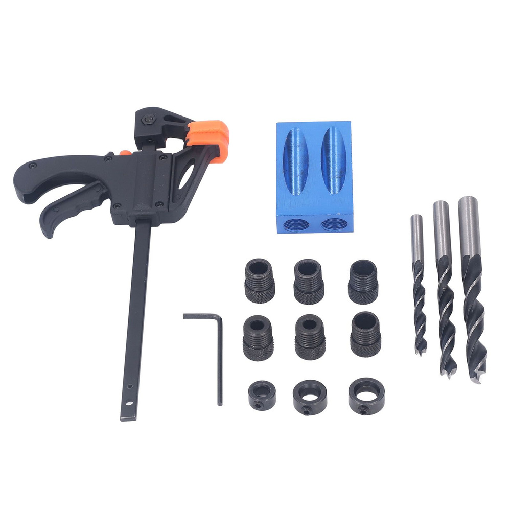 15 шт. карманный шаблон для сверления отверстий под углом 15 из ...