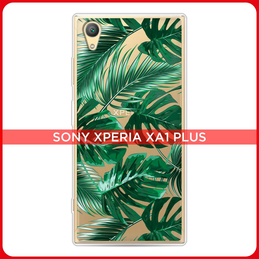 Силиконовый чехол на Sony Xperia XA1 plus / Сони Xperia XA1 Plus Palm  leaves, прозрачный - купить с доставкой по выгодным ценам в  интернет-магазине OZON (963039169)