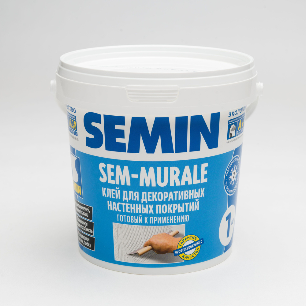 Готовый универсальный клей Semin SEM-MURALE / СЕМ-МЮРАЛЬ для обоев ...