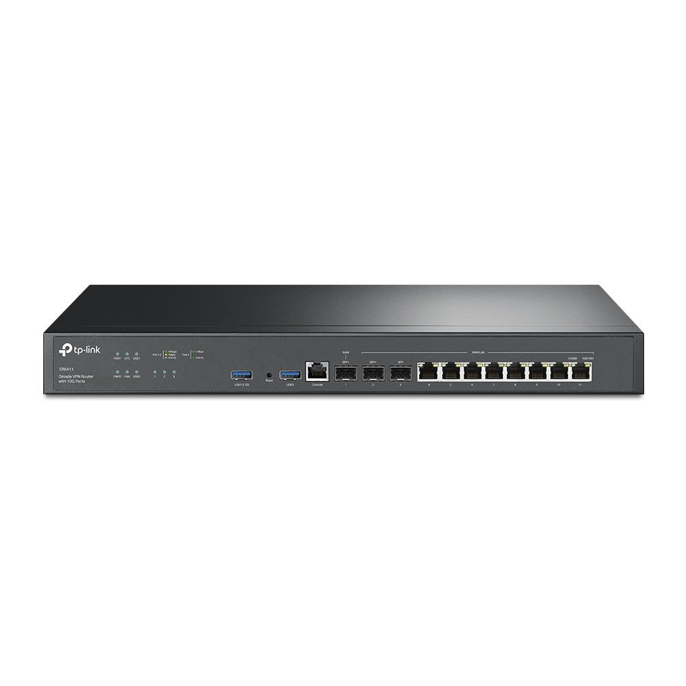 Роутер TP-Link ER8411 SafeStream гигабитный мульти-WAN VPN-роутер с портами  10 Гбит/с, черный купить по низкой цене с доставкой в интернет-магазине  OZON (972687557)