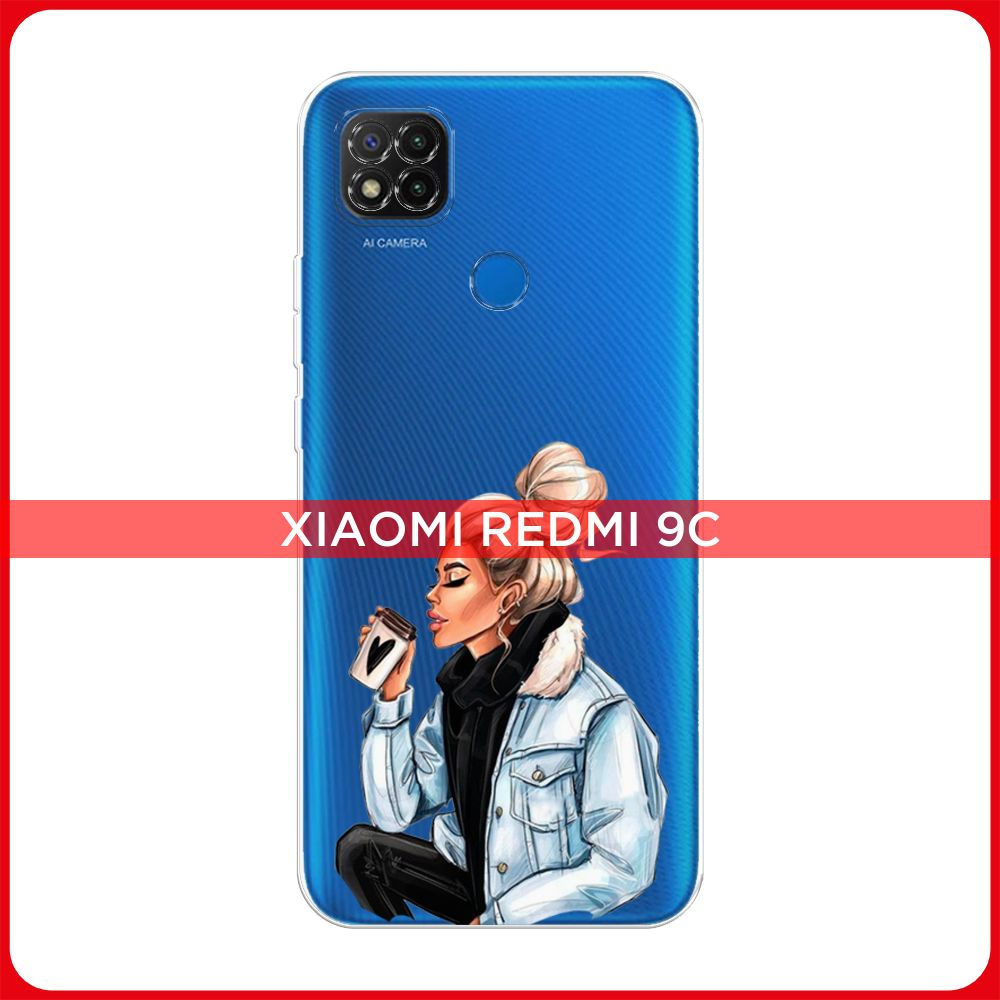 Силиконовый чехол на Xiaomi Redmi 9C / Сяоми Редми 9C Cute girl, прозрачный  - купить с доставкой по выгодным ценам в интернет-магазине OZON (198784857)