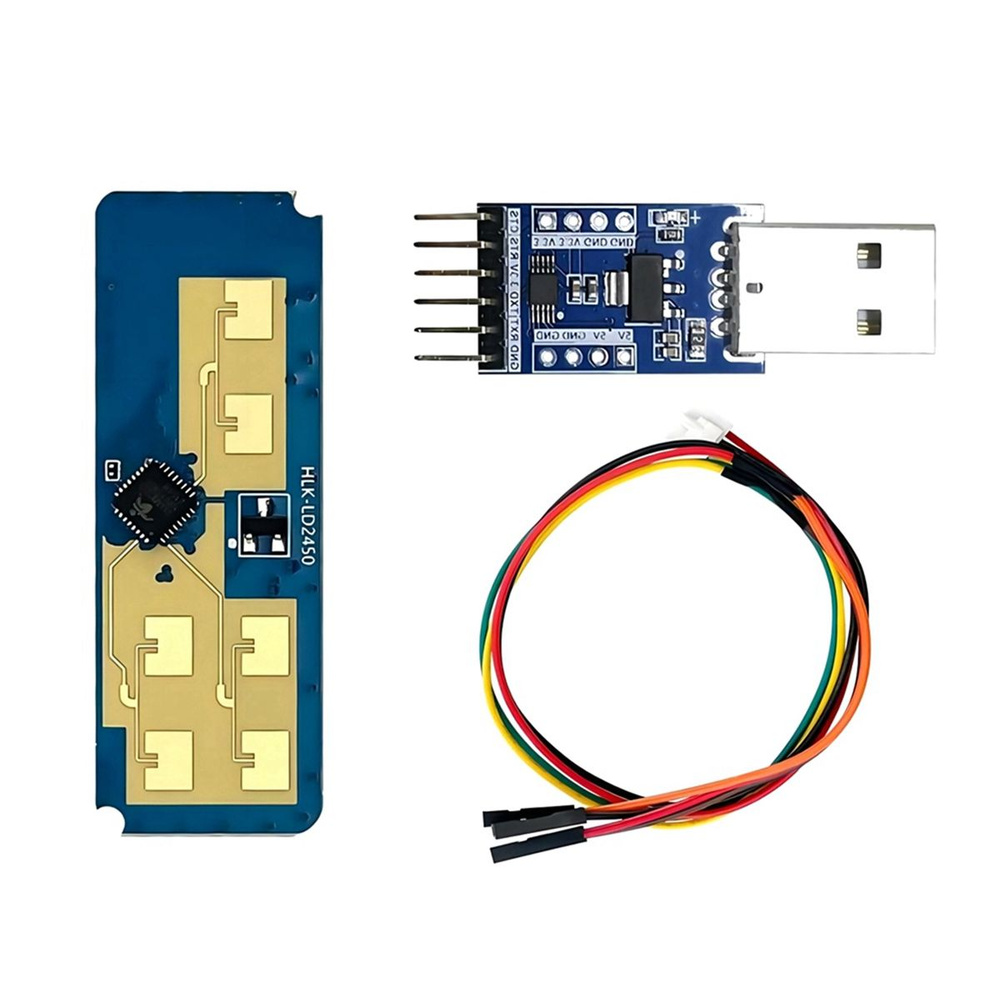 24G HLK-LD2450 Модуль радара для отслеживания движения человека в  миллиметровом диапазоне LD2450 Расстояние срабатывания 8M Умный дом B -  купить с доставкой по выгодным ценам в интернет-магазине OZON (1403062963)